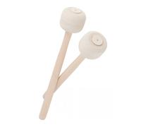 CLISPEED 2 pezzi Mazzuola per Grancassa con Testa in Bacchette in Legno Antiscivolo per da Banda e Marcia Bacchette Percussione per Adulto Suono Morbido e Tonalità Soffice per Pratiche