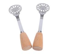 CLISPEED 2 pezzi Mini Schiacciapatate in Acciaio con in Antiscivolo Strumento Versatile per Purè e Avocado Robusto e Durevole per Uso Manuale in Cucina