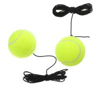CLISPEED 2 Pezzi Pallina da Tennis con Cordino Elastico per Allenamento Singolo, Miglioratore di Coordinazione e Tempi di Reazione, in Fibra Chimica Resistente