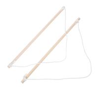 CLISPEED 2 pezzi Porta Asta Bandiera da Giardino in Legno per Esterni Supporto Muro per Stendardo Fino Kit per Decorazione Cortile e Veranda