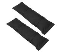 CLISPEED 2 pezzi Sacchetti di Sabbia per Gazebo da Esterno Sacchetti Peso in Tela Spessa Anti-perdita per Strutture e Ombrelloni Facili da Riempire con Sabbia o Sassi Nero