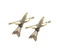 CLISPEED 2 pezzi Spilla da Uomo Forma di Arco e Freccia in Lega da Fermaglio Sciarpa e Spilla da Bavero Unica Design Creativo e Resistente per Giacche e Abiti Eleganti