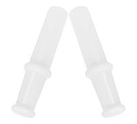 CLISPEED 2 Pezzi Spingitore per Macina Carne in Plastica Bianco Impugnatura Ergonomica Accessori per Tritacarne per Cucina Domestica