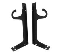 CLISPEED 2 Pezzi Supporti per Mensole Armadio Metallo Supporto Robusto per Bastone Appendiabiti da Parete per Camera da e Bagno Staffe Resistenti per Pesanti