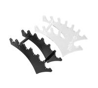 CLISPEED 2 pezzi Supporto per Pennelli Trucco in Plastica con Scomparti Organizer per Pennelli e Matite Cosmetiche Porta Spazzole da Makeup Stabile e Pratico Espositore Trasparente e Nero