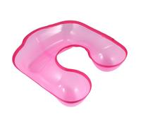 CLISPEED 2 pezzi Vaschetta per Permanente Capelli con Poggiacollo Rosa Contenitore Professionale per Lavaggio e Colorazione Supporto Ergonomico per Parrucchieri e Uso Domestico