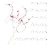 CLISPEED 20 Bacchette Magiche con Nastro Colorato a Stella Campanellini e Pizzo per Matrimoni Addio al Nubilato e Feste Accessori Decorativi per Ricevimenti e Party