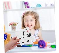 CLISPEED 20 pezzi Carte Attività Ragazzo Ragazza Mesi Flashcards Educative Alta Contrasto per Stimolazione Visiva Gioco Intelligente per Sviluppo Creatività e Memoria