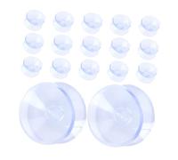 CLISPEED 20 pezzi Cuscinetti Antiscivolo Doppia Ventosa Trasparente per Piano in Vetro Distanziali Anti-scivolo e Ammortizzatori per Lastre Specchi e Superfici Lisce