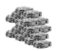 CLISPEED 20 pezzi Fermalacci Scarpe con Fibbia Decorativa Chiusura Rapida per Lacci Piatto Accessori per Scarpe Adulti Elegante