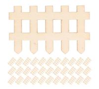 CLISPEED 200 Pezzi Mini Recinzione in Legno Miniature Picket Fence per Giardino Decorazione Versatile per Bonsai Casa delle Bambole Terrario e Micro Paesaggio Accessorio Creativo per Te