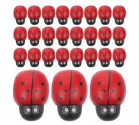 CLISPEED 210 Mini Decorazioni Finta Coccinella in Legno Autoadesive Rosse 9x13mm per Artigianato Scrapbooking, Progetti DIY, Decorazioni per Cornici, Vasi e Giardino delle Fate
