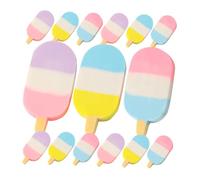 CLISPEED 24 pezzi Gomme Cancellare Portatili Gelato Colorate Gommine per Scuola Ufficio e Regali Eraser Ice Multifunzionale e Leggero