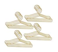 CLISPEED 25 pezzi Mini Grucce in Ferro Dorato per Bambole Design Delicato e Realistico Accessori per Collezionisti e Casa delle Bambole Resistente e Multifunzionale per Display e Gioco