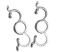 CLISPEED 2pezzi Anello Serpente Da Uomo Anello Tre Dita in Lega Stile Gotico Punk Accessori Moda Per Uomo Regali Per Compleanno