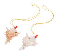 CLISPEED 2pezzi Bocchino per Tromba in Miniatura Corno Naturale Tromba Bolle Giocattolo per Ragazza Decorativa Fischietti per Corno da Treno da Soffiare