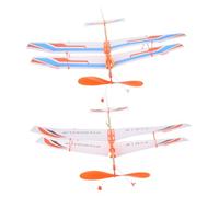 CLISPEED 2pezzi Di Aeroplano Fai Da Te Giocattolo Educativo Per Facile Da Assemblare Sviluppo Delle Abilità Pratiche e Creatività Colore Random