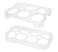 CLISPEED 2pezzi Portauova Da Frigorifero Organizer Per Uova Plastica Design Protettivo Per Massimizzare Lo Spazio Nella Cucina Contenitore Sicuro e Funzionale Per Conservare Le Uova Nel