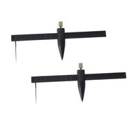CLISPEED 2pezzi Righello per Intaglio Taglierina per Argilla Compasso di Misurazione in Ceramica Strumento Professionale per Cerchi Righello Fai da Te per Compassi Utensile per Ceramica e a