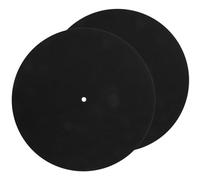 CLISPEED 2pezzi Tappetino Per Giradischi in Feltro Cuscinetto Protettivo Per Dischi in Vinile Accessori Anti-vibrazione Per Giradischi Pack Da Colore Neutro