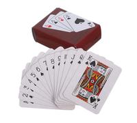 CLISPEED 3 Impostato Mini Carte da Gioco Portatili Piccole Carte Poker Compatte per Viaggi e Feste Kit Divertente e Originale per Regali e Intrattenimento