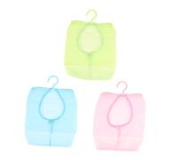 CLISPEED 3 pezzi Borsa Rete Appendibile Multifunzione con Gancio Organizer Piccoli Oggetti per Bagno Cucina e Camera Sacchetto Porta Mollette e Accessori Resistente con Cuciture Rinforzate