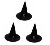 CLISPEED 3 Pezzi cappello strega costume strega Tetto cappelli halloween Witch Costume Outfit Women cappello delle nere