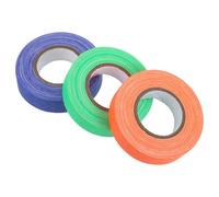 CLISPEED 3 Pezzi di Nastro Fluorescente UV 15 MM X 10 M Adesivo Colorato Arancione Verde e Blu per Decorazioni Sceniche Feste e Segnalazioni Luminose su Superfici Esterne