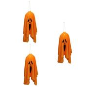 CLISPEED 3 Pezzi Halloween LED Appeso Decorazione Esterna con Fissa Spaventoso per Feste Halloween Lampada Pendenti Resistente e Leggera per e Casa