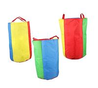 CLISPEED 3 Pezzi Sacchi Corsa Colorati per Borse Gioco Outdoor per attività Psicomotricità per Asilo e Feste Sacchi Resistente Cucitura Rinforzata
