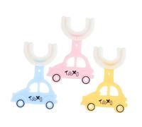 CLISPEED 3 Pezzi Spazzolino Manuale per Silicone U Shape Spazzolino Resistente per Dei Denti per Insegnare Come Spazzolare Correttamente