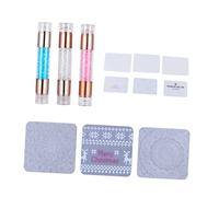 CLISPEED 3 pezzi Stamper Manicure Doppia in Silicone per Nail Art DIY Accessori Acrilici per Unghie Timbro Unghie Stamping per Decorazioni Creative e Personalizzate