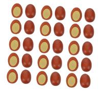 CLISPEED 30 Miniature Boiled Eggs Play Food For Dollhouse Realistic Mini Egg Models For Pretend Kitchen Decor And Diy Craft Projects
