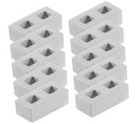 CLISPEED 30 Pezzi Mini Mattoncini da Costruzione in Miniatura Blocchi Finti per Decorazioni Paesaggio e Modelli di Muro Fai da Te per Sicuri e Levigati per Sviluppo Creatività e Abilità