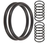 CLISPEED 30 Pezzi Piccolo grembiule di gomma marmitta a tromba Trombone Slide End in gomma tromba muta anelli di strumenti a tromba elastici di tromba squilli di tromba tappo a tromba Nero