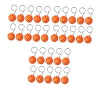 CLISPEED 30 Pz di Basket Portachiavi da Basket Arancione Portachiavi Sportivo Mini Palloni Sportivi Portachiavi Sportivi Portachiavi con Palloni Sportivi Calcio Bambino Souvenir