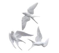 CLISPEED 3pezzi Decorazioni per Uccelli Artificiali da Parete Artigianali Modelli di Uccelli Realistici Decorazioni Murali per Casa