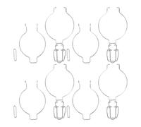 CLISPEED 4 fibbie ermetiche per barattoli di vetro, clip in filo di acciaio inossidabile per una facile conservazione degli alimenti, compatibili con contenitori a bocca larga, barattoli da dispensa