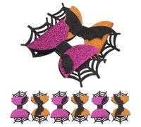 CLISPEED 4 Paia Fiocchi per Chioma di Halloween Pipistrelli e Spettri, Clip Leggere Riutilizzabili per Donne, Accessori Unici per Feste e Costumi