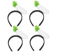 CLISPEED 4 Pezzi Accessori Costumizzati per Design Realistico Headband e Confortevole per Ogni Taglia Testa