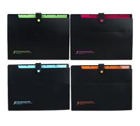CLISPEED 4 pezzi Cartellina Espandibile Organizer per Documenti Cinque Scomparti Leggero e Portatile per Ufficio Scuola Resistente e per La Conservazione Dei Documenti