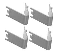 CLISPEED 4 pezzi Clip Supporto Mensola per Frigorifero e Freezer Fissaggio Stabile e Multifunzionale per Ripiani Frigorifero Ganci e Fermagli Resistenti Compatibili con Modelli di Cooler e