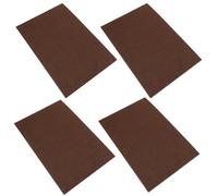 CLISPEED 4 pezzi Feltrini Autoadesivi Spessi per Gambe Sedie e Tavoli Protezione Pavimenti Antiscivolo in Feltro Resistente Marrone Adatti Mobili in Ceramica e Laminato