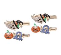 CLISPEED 4 Pezzi Fermagli per Halloween Zucca e con Clip Eleganti per Feste Cosplay e Masquerade Accessori Moda per Donne e Ragazze