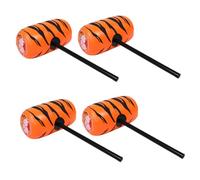 CLISPEED 4 Pezzi Martello Giocattolo Gonfiabile Martello Gonfiabile per Feste Martello per Palloncini Accessori per Martello Giocattoli a Martello Prop di applausi plastica Arancia
