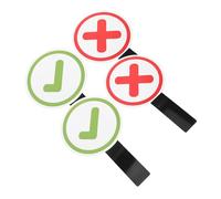 CLISPEED 4 Pezzi Paddle Risposta per Insegnanti Tavoletta Didattica Doppia Faccia Sì o No per Attività Interattive in Classe Materiale Robusto per Scuola e Giochi di Gruppo