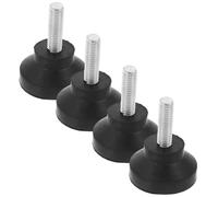 CLISPEED 4 pezzi Piedini Regolabili per Mobili con Bumper in Gomma Livellatori Antivibranti e Antiscivolo per Tavoli Macchine e Armadi Supporto Stabile per Carichi Pesanti