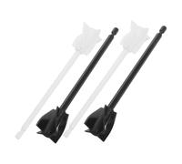 CLISPEED 4 Pezzi Spirale Miscelatore per Trapano Bastoncini Riutilizzabili in Materiale Polimerico per Pittura Colla Unghie e Asta Mescolante per Materiale Polimerico e Cera Attacco per