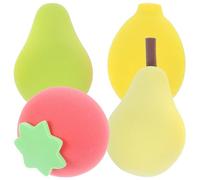 CLISPEED 4 Pezzi Spugnette per Make-up Donne, Morbide e Flessibili, Forma Carina, Facili da Pulire, Perfette per Applicazione Cipria e Fondotinta, Portatili per Utilizzo Quotidiano