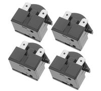 CLISPEED 4 pezzi Starter per Compressore Frigorifero e Congelatore Protezione Sovraccarico Termico Ptc Ricambio per Avvio Compressore Cooler e Beverage Cooler Abs Resistente